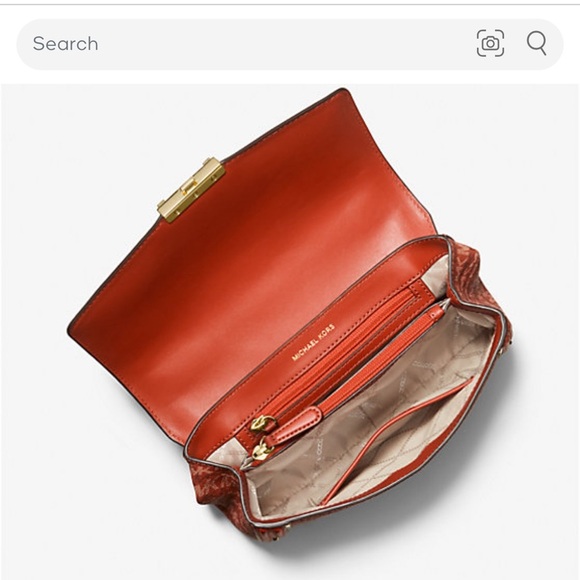 MICHAEL KORS Soho Large Animal Print Logo Shoulder Bag NWT. P26 - Picture 4 of 7